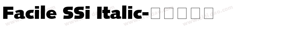 Facile SSi Italic字体转换